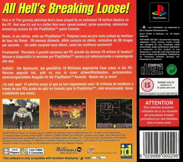 Doom (US) box cover back